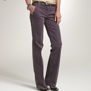 Taupe City Fit J. Crew thin wale cords